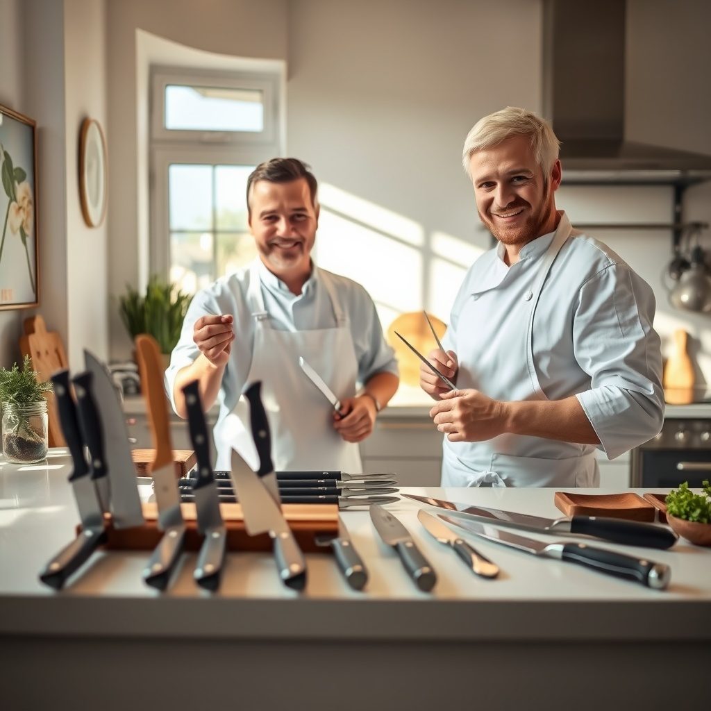 Knife sharpening service for cooks and chefs
